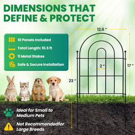 ArdeFentium ground stake ensures stable installation on uneven soil for longer-lasting borders.
