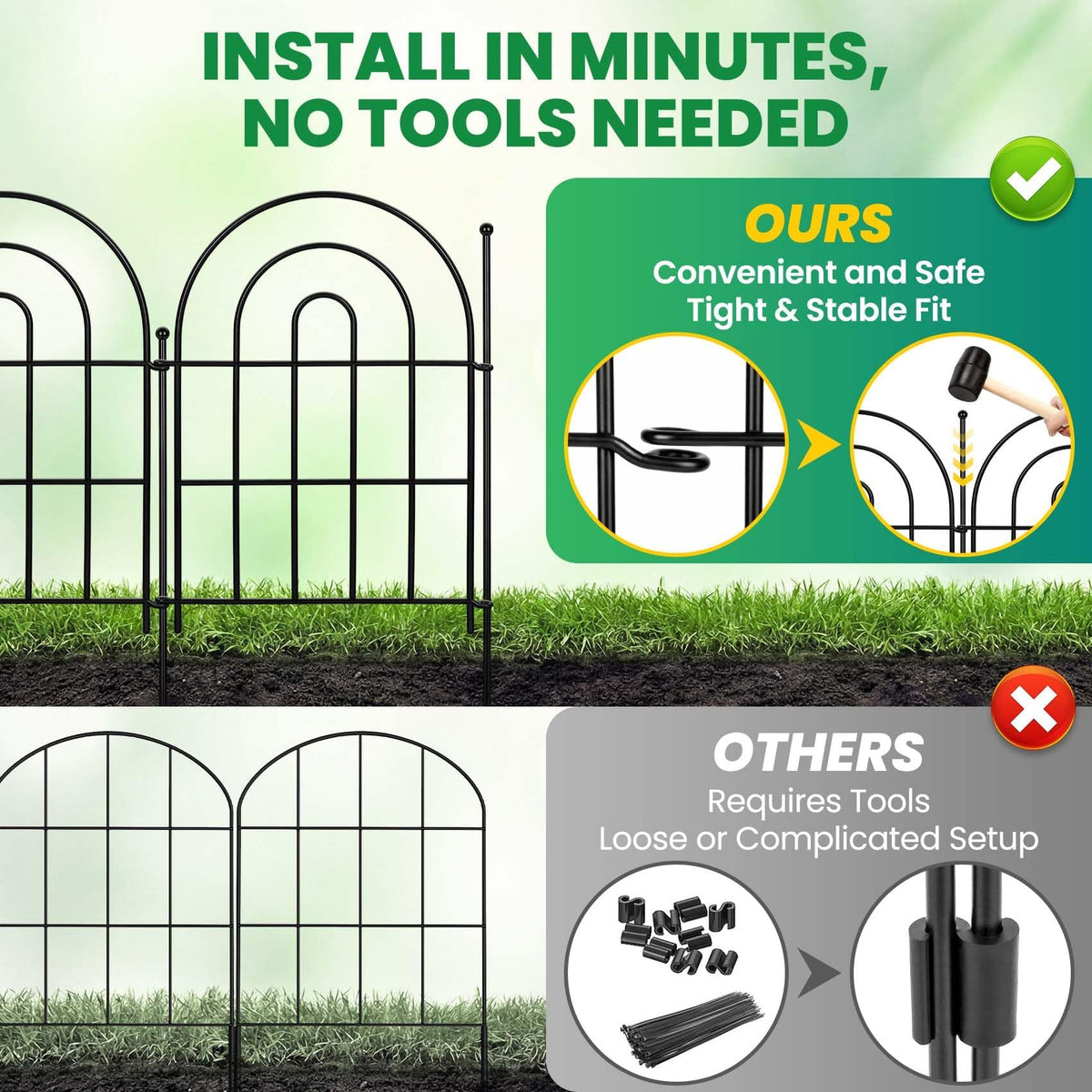 ArdeFentium fence panel adapts to curved or straight layouts across yard spaces.