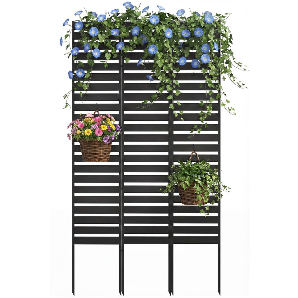 ArdeFentium metal privacy screen outdoors in 60x36 setup highlighting durable privacy.