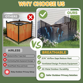 ArdeFentium rust-resistant powder-coated metal fence withstands weather elements.