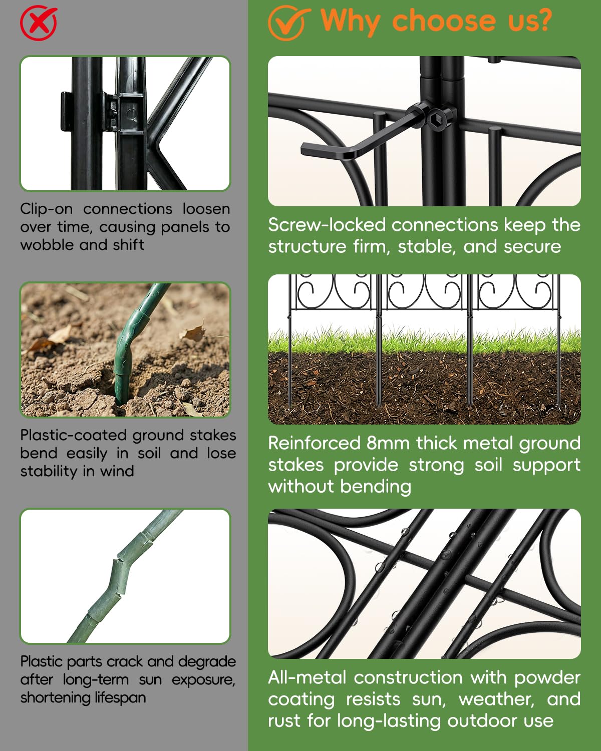 ArdeFentium trellis curved layout demonstrates versatile design for vines and climbers.