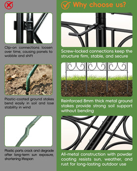 ArdeFentium trellis curved layout demonstrates versatile design for vines and climbers.
