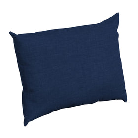 Arden Deep Seat Back Cushion in sapphire blue on a patio sofa for outdoor comfort