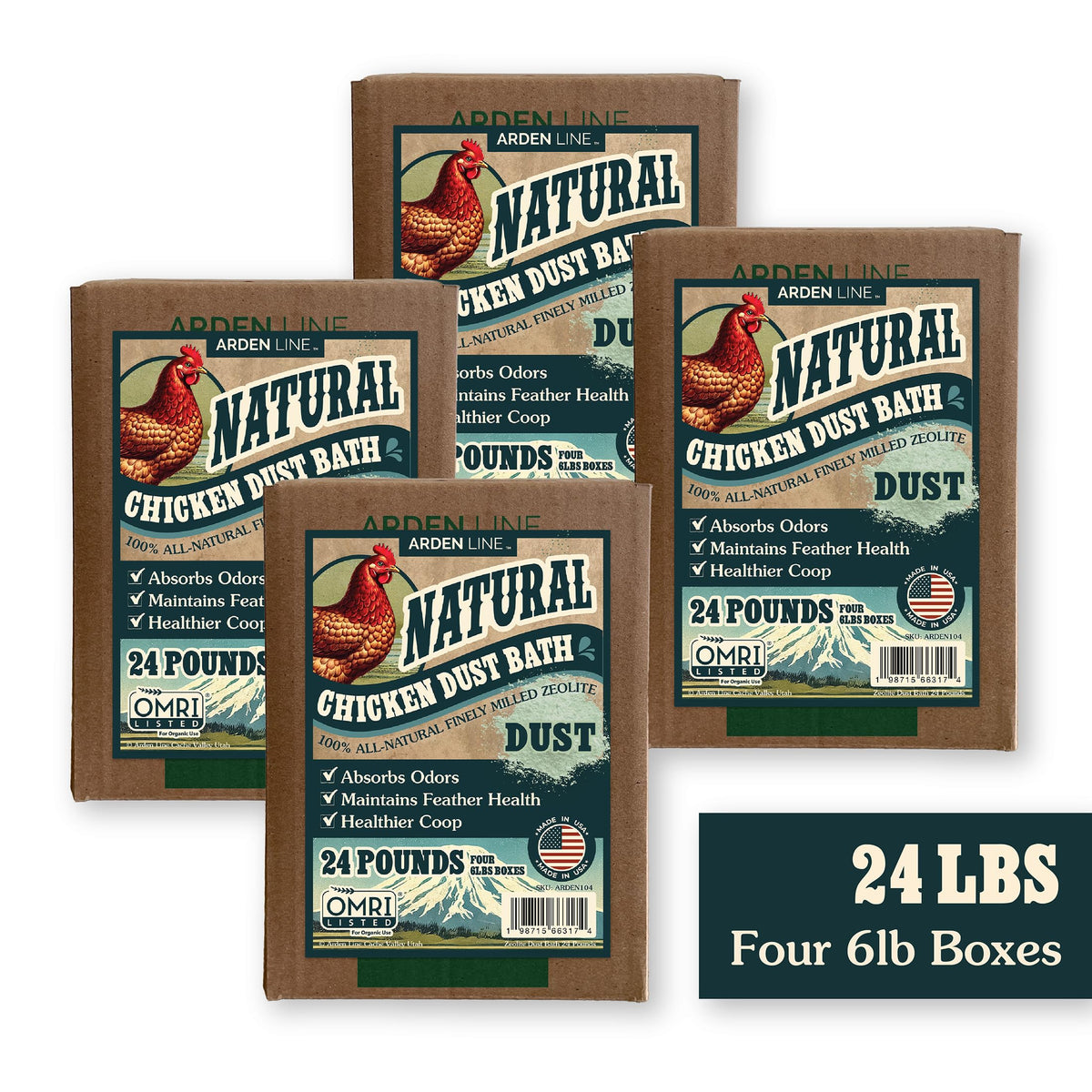 ARDEN LINE kraft box packaging on display, emphasizing plastic-free materials.