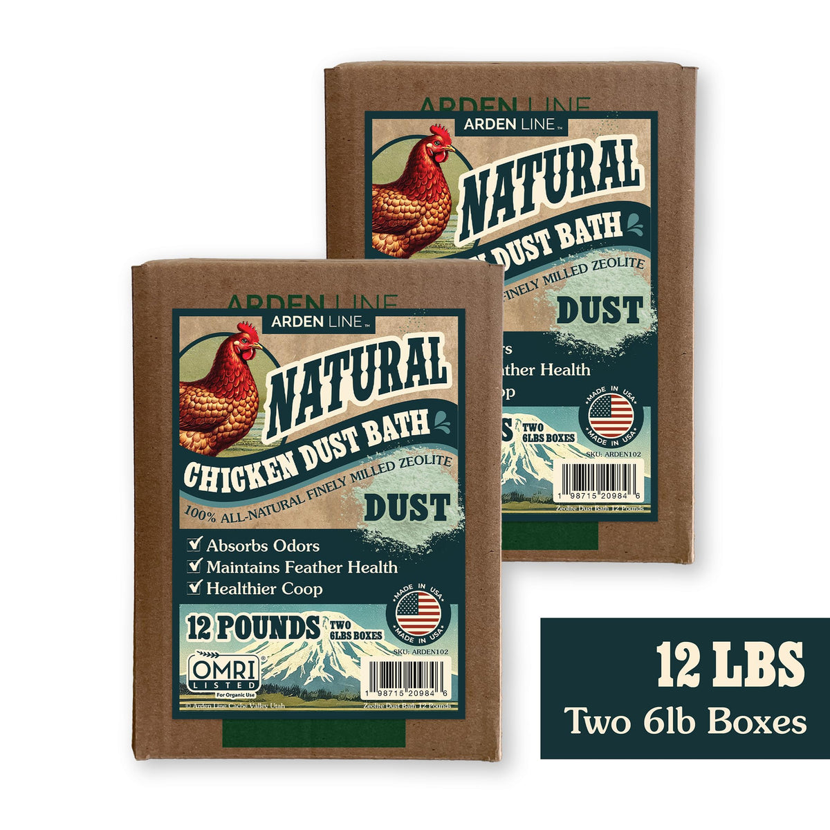Natural kraft box packaging by ARDEN LINE emphasizes plastic-free design.