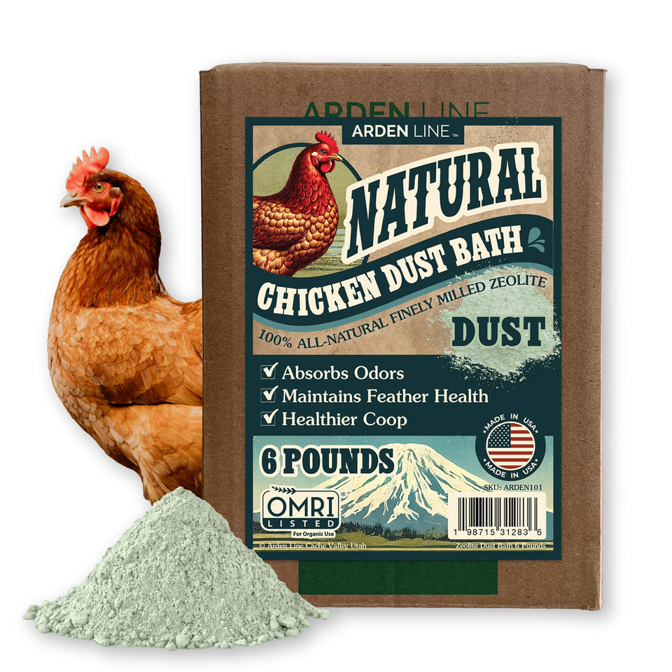 ARDEN LINE Zeolite dust bath 12 lb bag for natural feather grooming.
