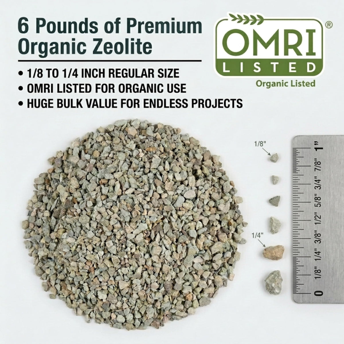 Arden Line zeolite is dust-reduced and easy to rinse for reuse.