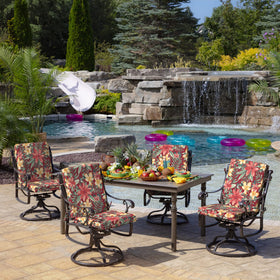 Arden Selections Ruby Clarissa fabric with UV protection visible in sunlight