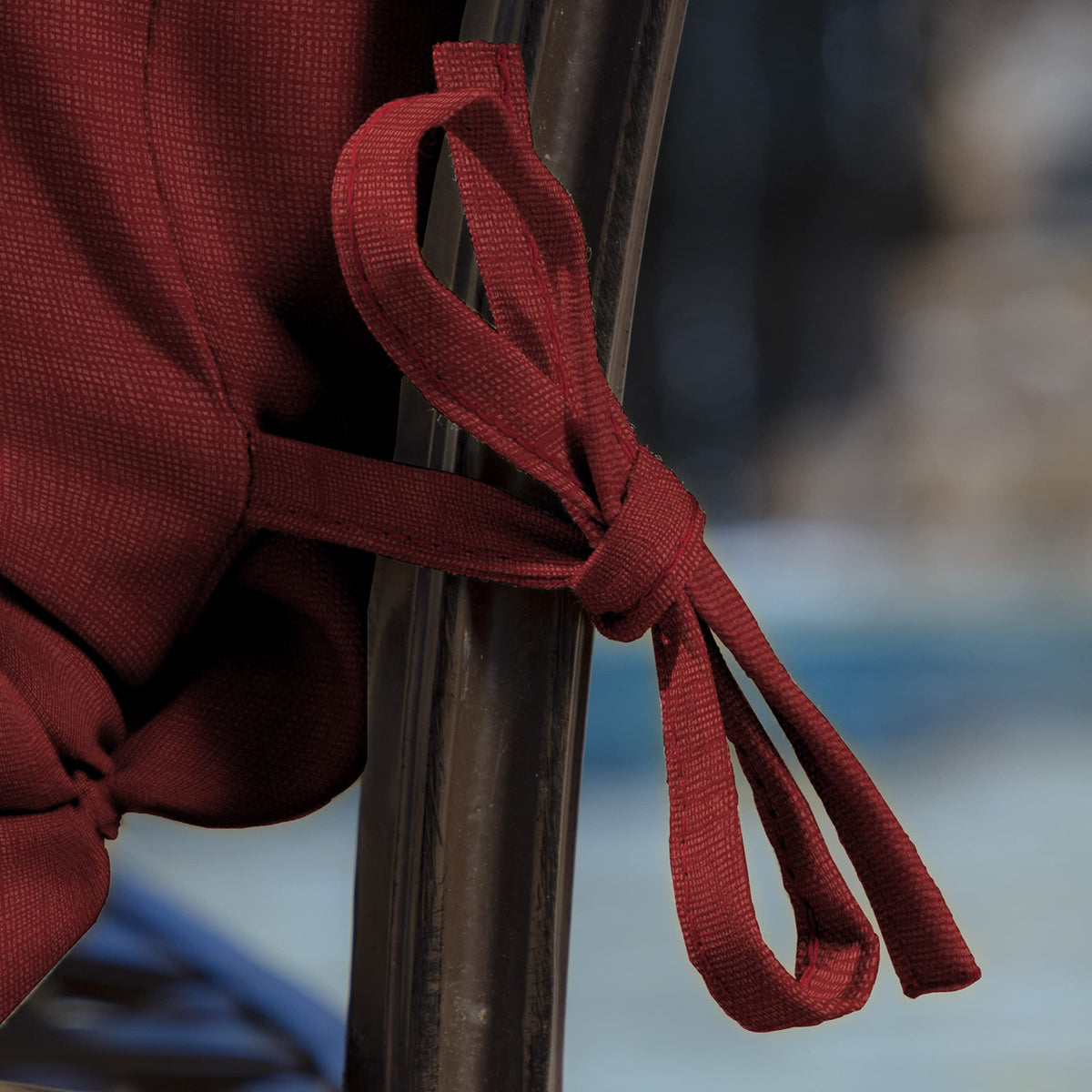 Arden Selections cushion fits most dining and bistro chairs, enhancing versatility.
