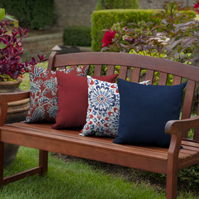 16x16 inch Arden Selections pillow with 100% polyester outdoor fabric