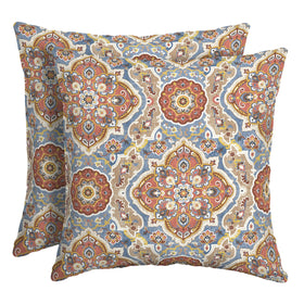 Arden Selections outdoor toss pillow 2-pack on a sunny patio for lounging