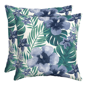 Arden Selections Salome Tropical outdoor toss pillow front view with fade-resistant color.