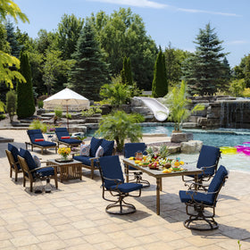 Arden Selections Sapphire Blue fabric with PFAS-free water and stain treatment