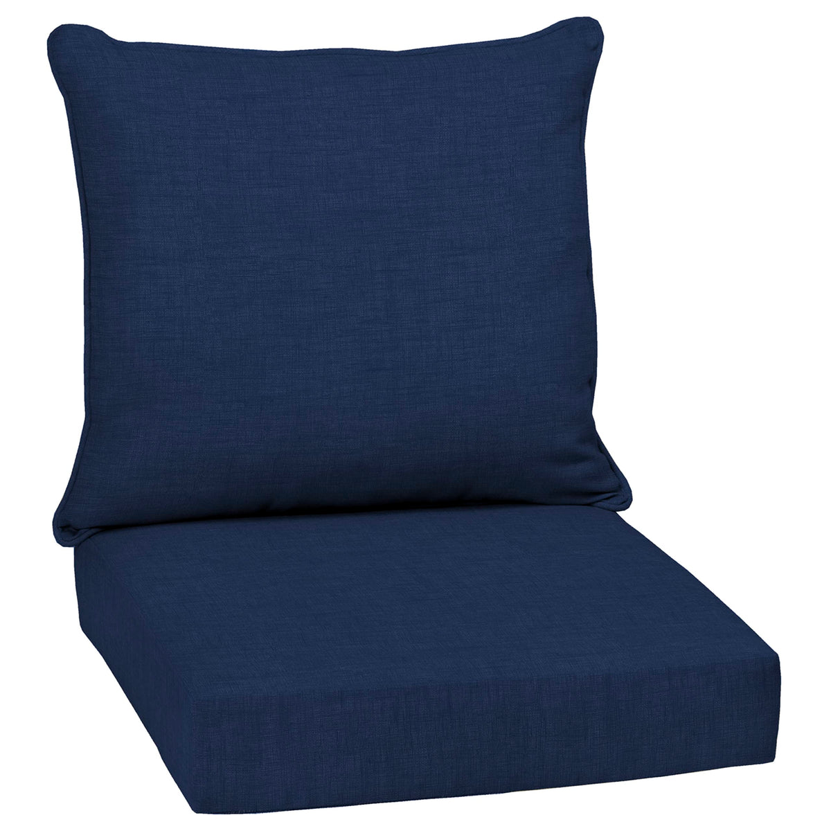Arden Selections Sapphire Blue Deep Seat Cushion front view for outdoor comfort