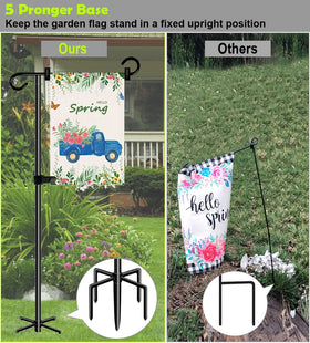 Ardier 5-prong base ensures sturdy ground hold during windy days.