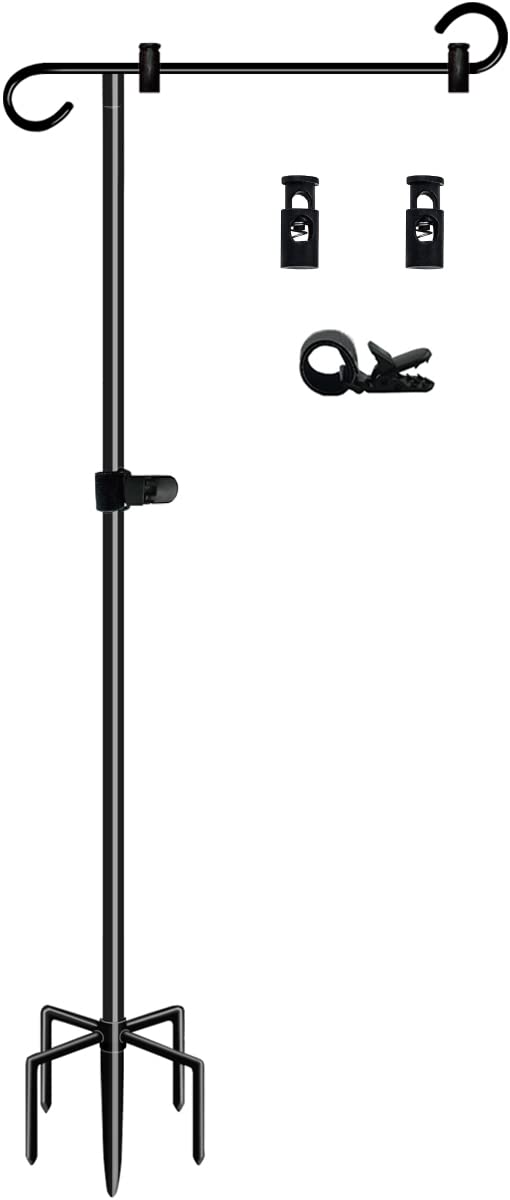 Ardier 50-inch flag stand with base assembly for quick setup in your yard.