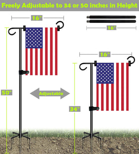 Ardier easy-assembly flag stand with screw joints for firm connections.