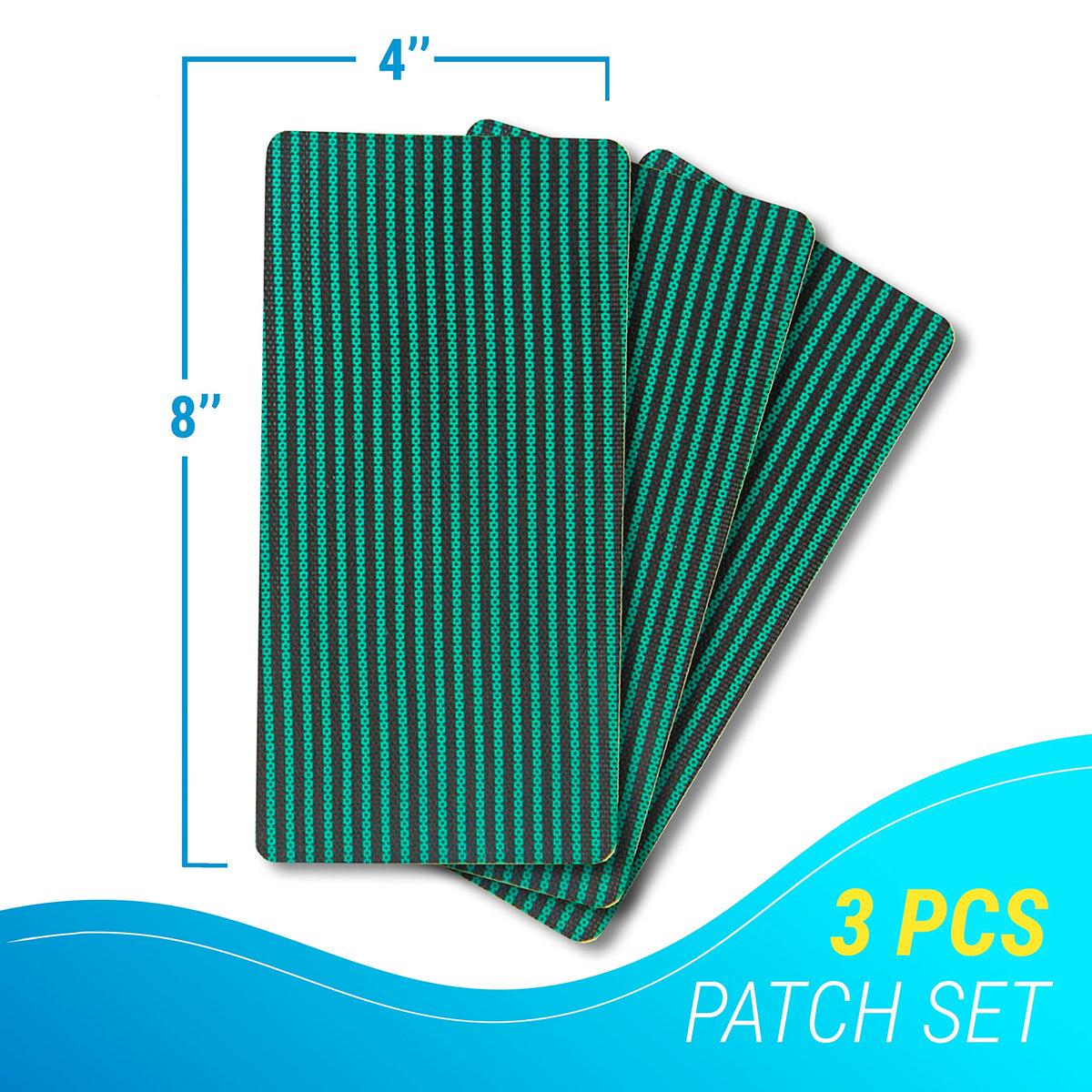 ARDILA VEELA peel-and-stick patch applies easily to damaged area.