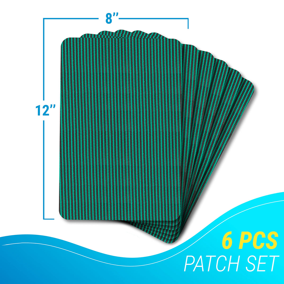 ARDILA VEELA patch applied to pool cover demonstrates easy, tool-free installation