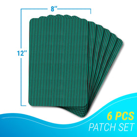 ARDILA VEELA patch applied to pool cover demonstrates easy, tool-free installation