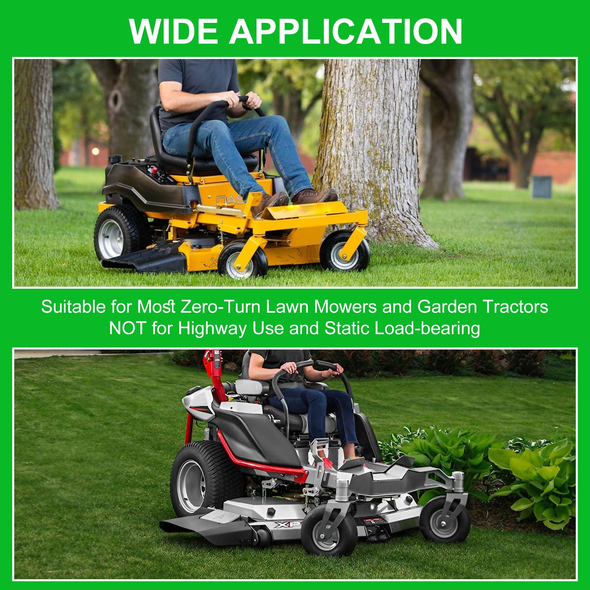 Aremae extension kit boosts compatibility with garden carts and equipment.