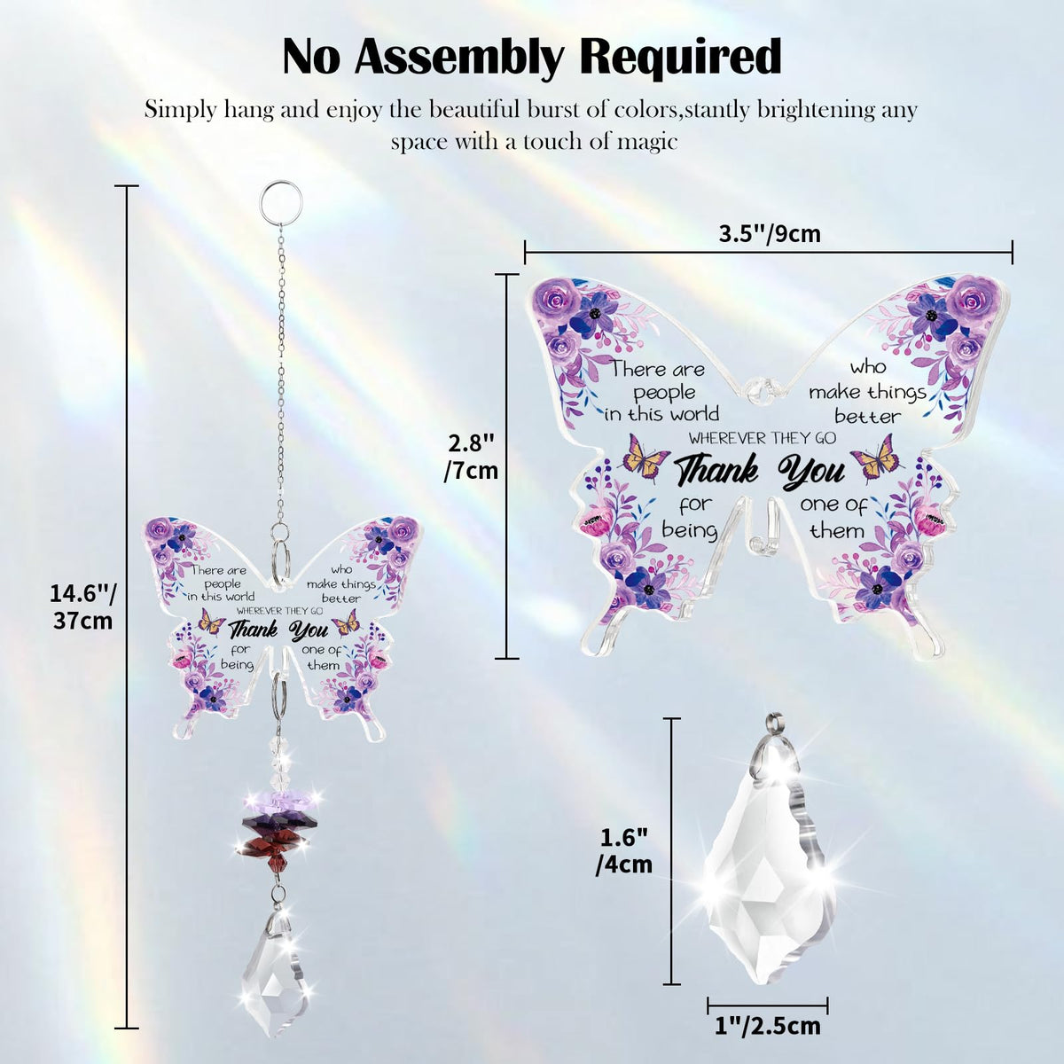 Aremdys office gift suncatcher adds color to workspaces