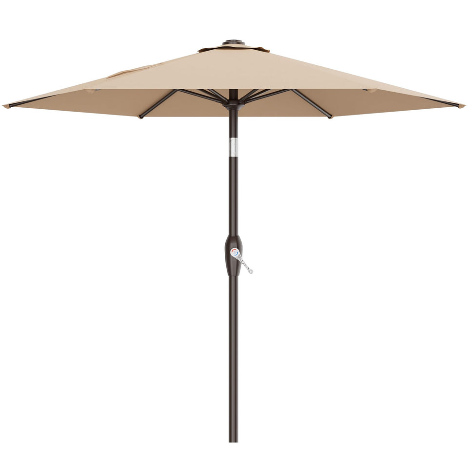 AreShark 7.5ft beige patio umbrella provides versatile shade for outdoor spaces