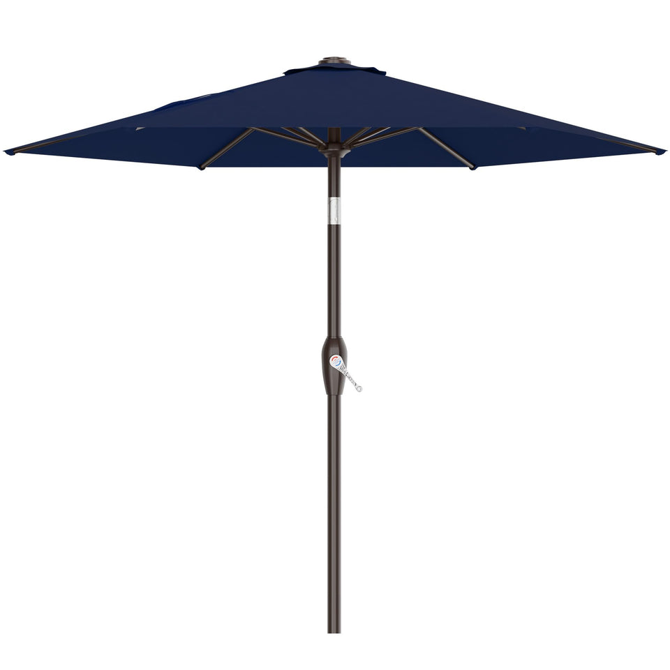 AreShark 7.5ft navy canopy provides shade for patios and poolside lounging.