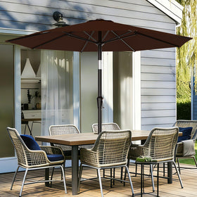AreShark 9ft umbrella with 8 ribs offers sturdy wind-stable shade.