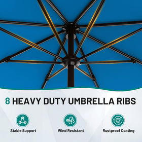 AreShark vented canopy 9ft umbrella for airflow and stability.