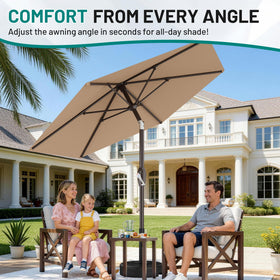 AreShark powder-coated iron pole enhances durability for outdoor use