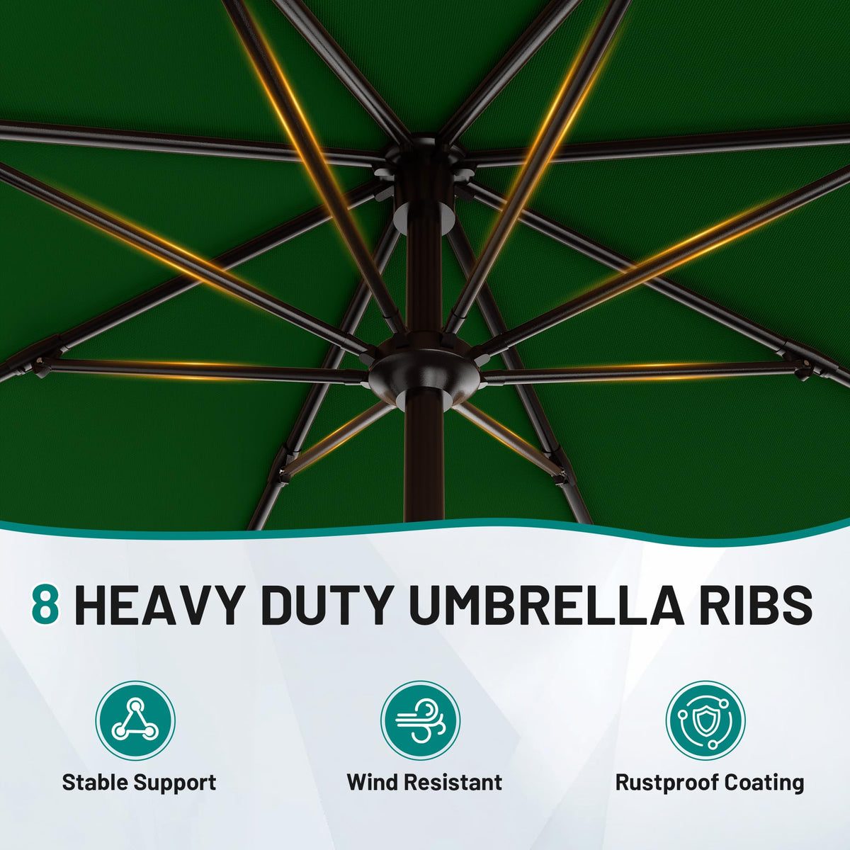 AreShark UV and water-resistant canopy fabric for all-weather outdoor use.