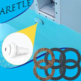 Aretle gasket set shown with Hayward Swimline and Olympic fittings for compatibility.