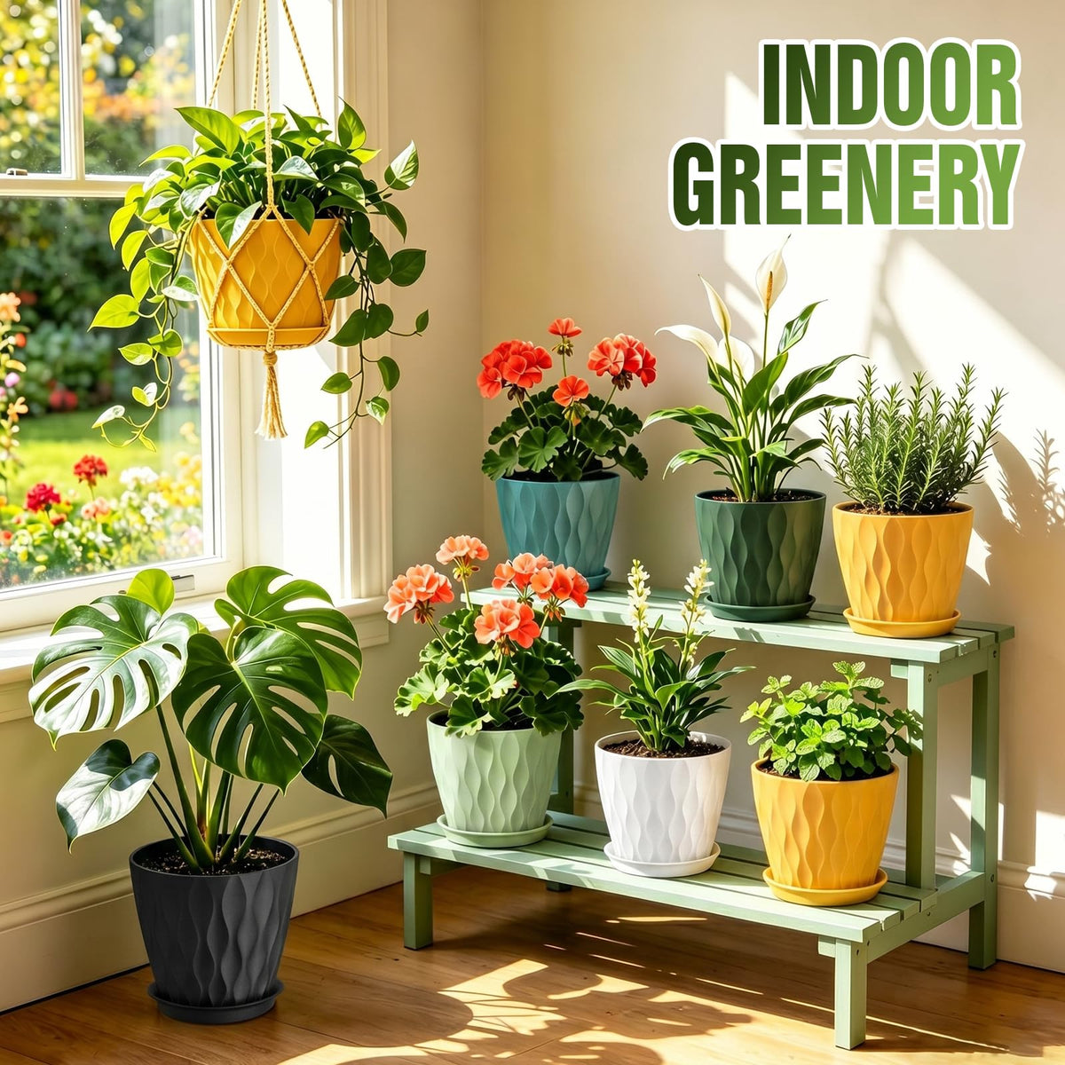Areutxbis drainage-holes-48 pot promotes healthy airflow and prevents waterlogging.