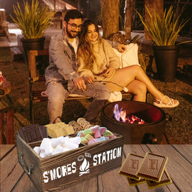 Arflo S'mores Station Camping-Fire Pit Setup enables quick, tidy gatherings.