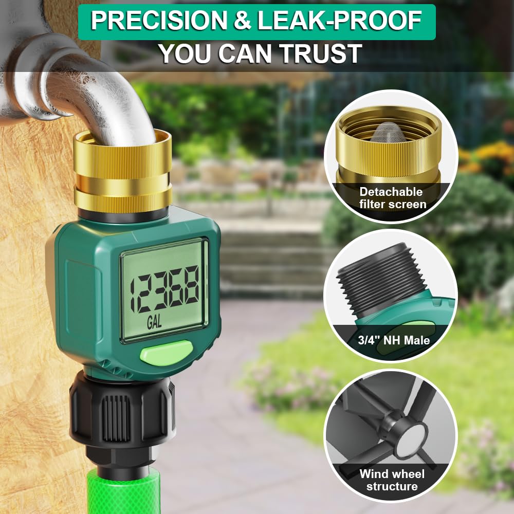 ARFSKY dual-seal design helps prevent leaks during outdoor watering sessions.