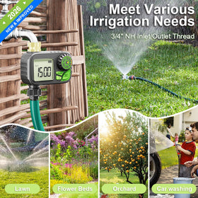 ARFSKY Sprinkler Timer easy setup with quick connector for speedy install