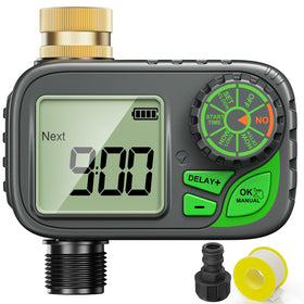 ARFSKY Sprinkler Timer front view for compact outdoor irrigation control