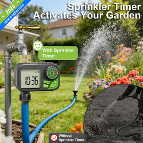 ARFSKY Sprinkler Timer leak-resistant construction ensures dependable operation