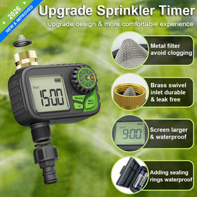 ARFSKY Sprinkler Timer manual and automatic modes offer flexible watering