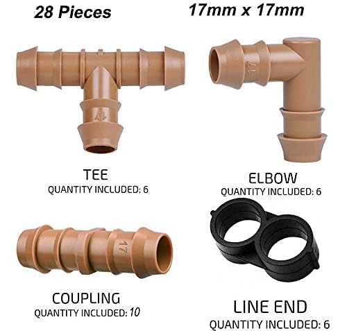 Arfun 28P elbows direct water flow around planters and beds.