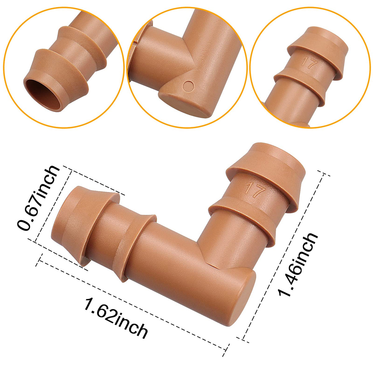Arfun garden irrigation elbow enables 90-degree turns with ease
