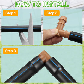 Arfun plastic drip elbow is durable for long-lasting irrigation setups