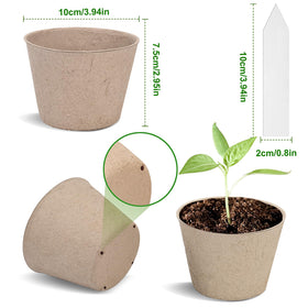 ARGCONNER plant labels included help track seed varieties and growth stages.