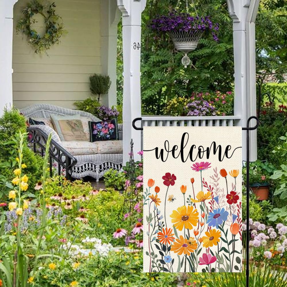 ARGOOFG Double-sided garden flag reads clearly from both sides.