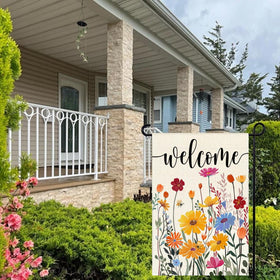 ARGOOFG Weather-resistant flag stays vibrant in sun and rain.