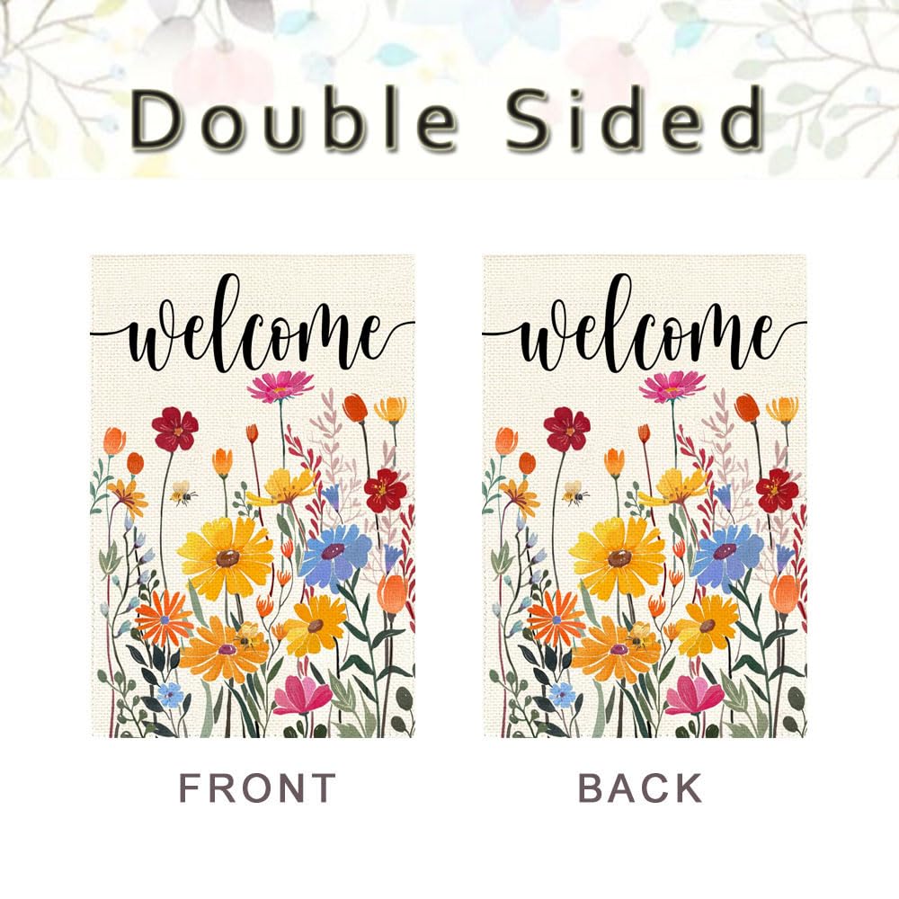 ARGOOFG Spring garden decor flag ideal for entryways and lawns.