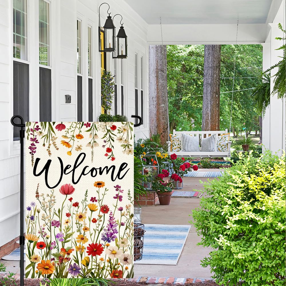 ARGOOFG spring decor enhances entryway or garden welcome