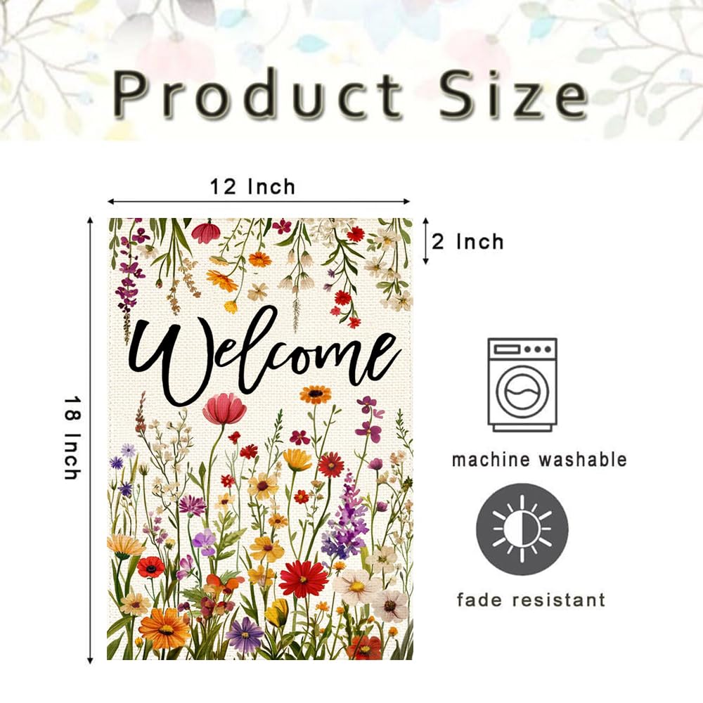 ARGOOFG weather-resistant polyester flag for year-round garden décor