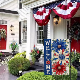 ARGOOFG heavy-duty polyester fabric withstands sun and rain for long-lasting decor.